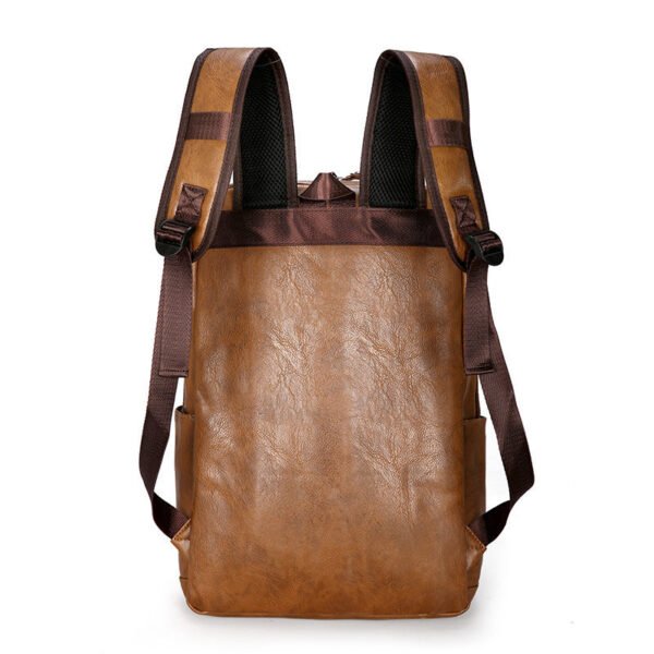 Korean Style Backpack Men's PU Leisure Travel - Image 3