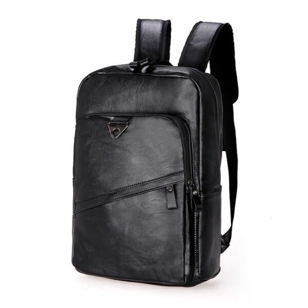 Korean Style Backpack Men's PU Leisure Travel - Image 4