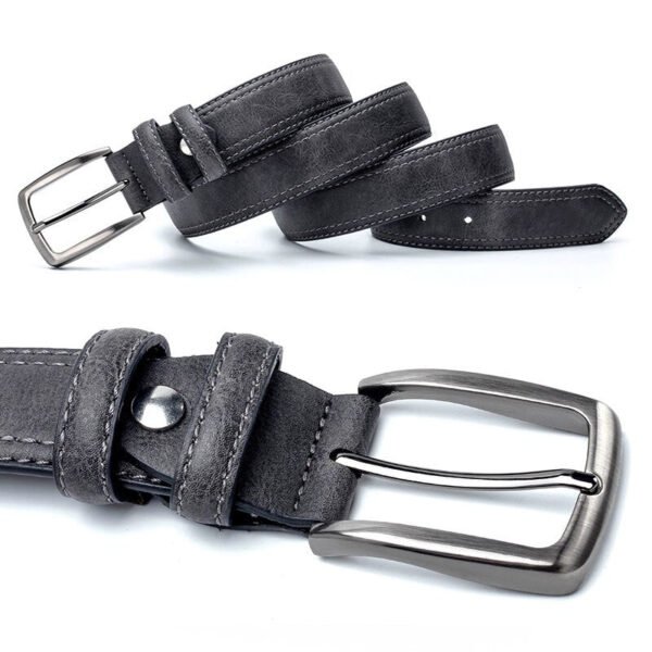 Men Vintage Belts For Jeans Luxury Split Leather Belt Men Famous Belt For Man Designer Belts With Vintage Style - Image 2