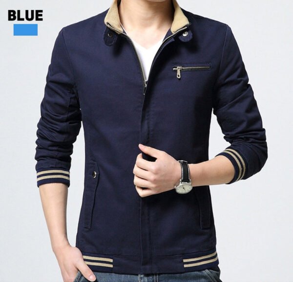 Brand New Spring Autumn Men Casual Jacket Coat Men's Fashion Washed Pure Cotton Brand-Clothing Jackets Male Coats - Image 7