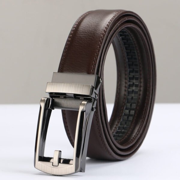 Adjustable Holeless Leather Belts - Image 4