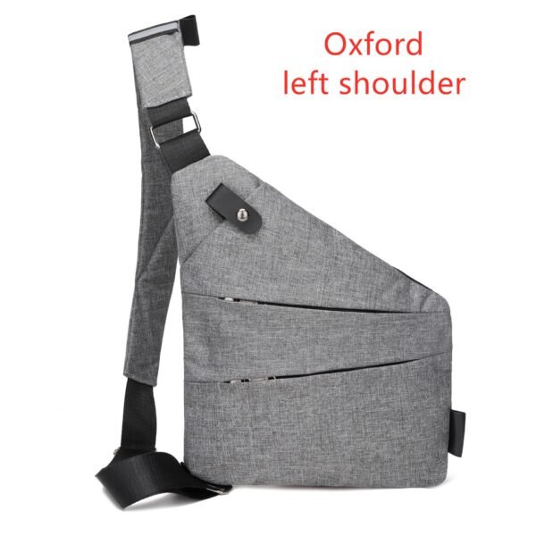 Digital canvas bag for men's canvas chest, chest, chest, slung shoulder, multi function and single shoulder burglar burglar bag - Image 12