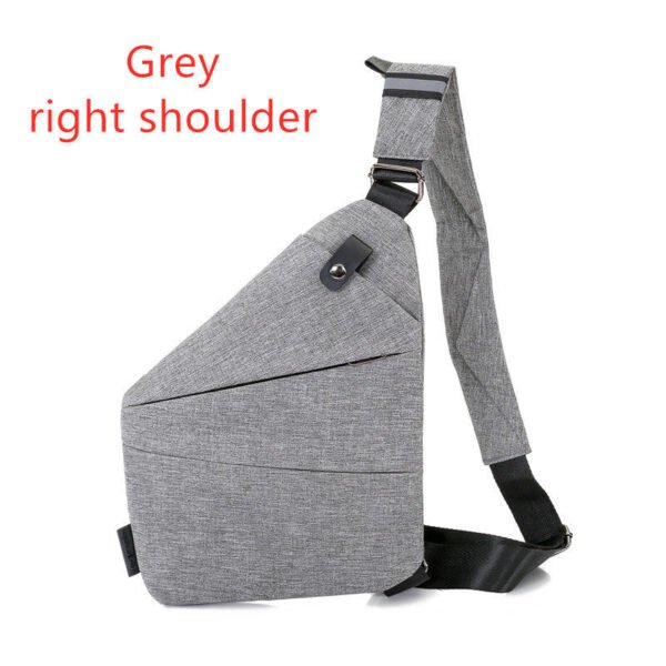 Digital canvas bag for men's canvas chest, chest, chest, slung shoulder, multi function and single shoulder burglar burglar bag - Image 13