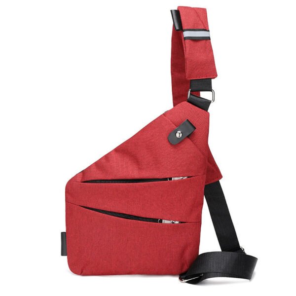 Digital canvas bag for men's canvas chest, chest, chest, slung shoulder, multi function and single shoulder burglar burglar bag - Image 15