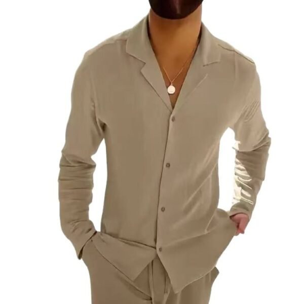 Men's Coat Button Cardigan Slim Lapel Sports Casual - Image 2