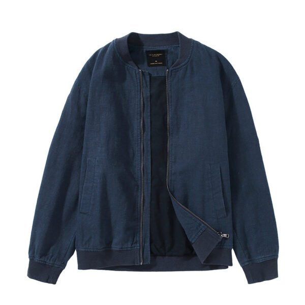 Men's Fashion Retro Ramie Casual Loose Jacket - Image 2