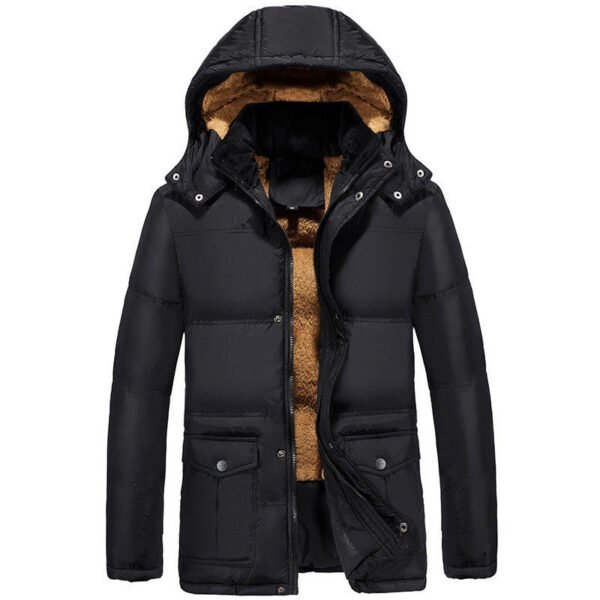 Clothing plus velvet padded jacket men winter - Image 5