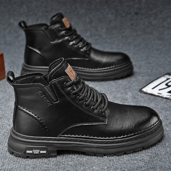 Martin Boots Thick-soled Mid-top Retro Easy Matching Casual - Image 3