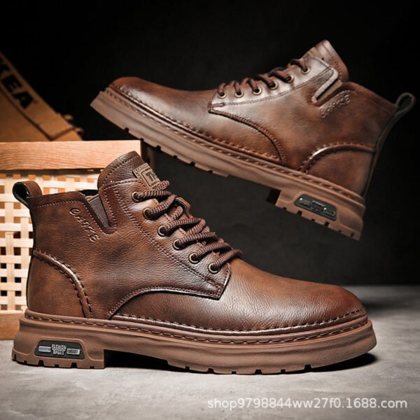 Martin Boots Thick-soled Mid-top Retro Easy Matching Casual - Image 9