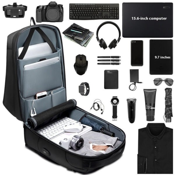 Large Capacity Multi-functional Waterproof Backpack For Business Travel - Image 3