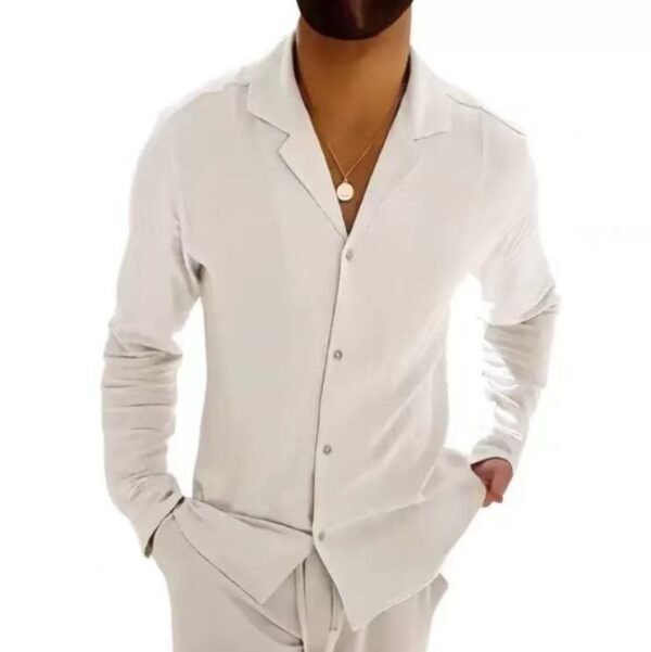 Men's Coat Button Cardigan Slim Lapel Sports Casual - Image 6