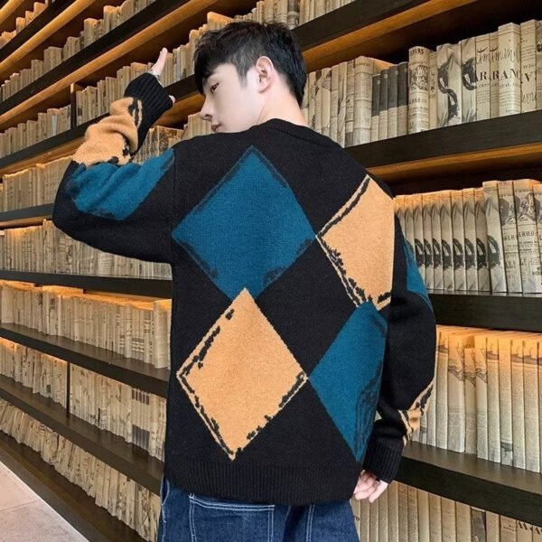 Casual Autumn And Winter Thickened Sweater Men's Round Neck Lazy Trendy Bottoming Shirt - Image 2