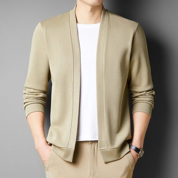 Long-sleeved Knitted Cardigan - Image 7