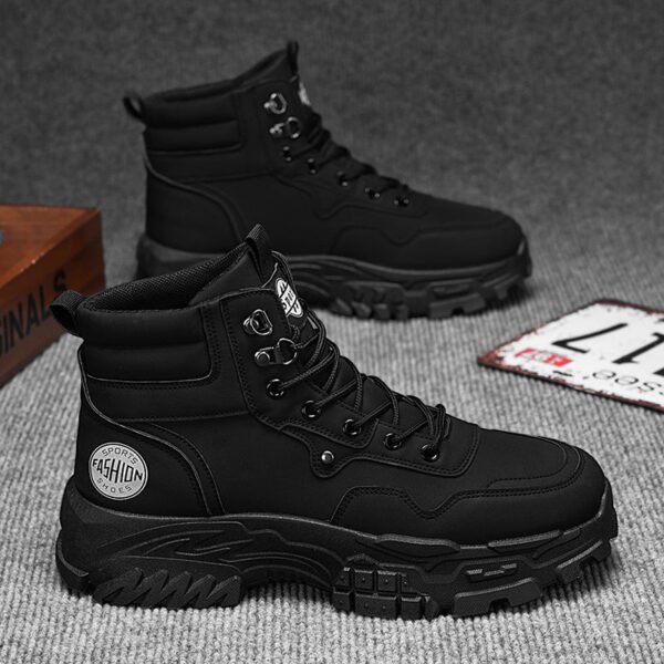 Men's Martin Boots Breathable High-top Work Shoes - Image 4