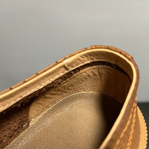 Breathable Comfortable Casual Shoes Soft Leather White Shoes - Image 7