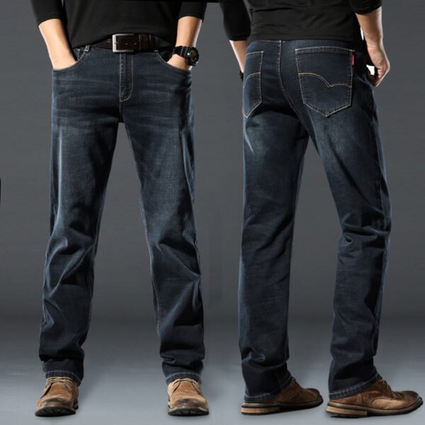 High Elastic Straight Loose Jeans - Image 6