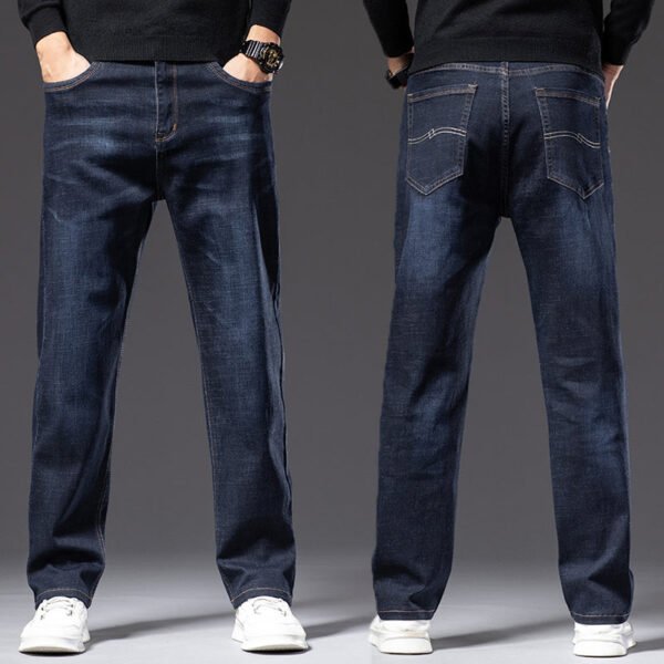 High Elastic Straight Loose Jeans
