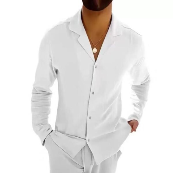 Men's Coat Button Cardigan Slim Lapel Sports Casual - Image 11