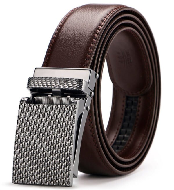Adjustable Holeless Leather Belts - Image 3
