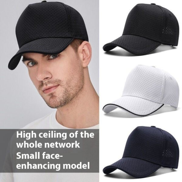 Full Mesh Breathable High Crown Baseball Cap - Image 4