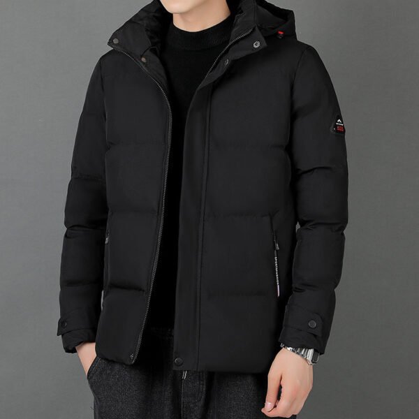Men's Fashion Individual Casual Hooded Cotton Jacket - Image 6