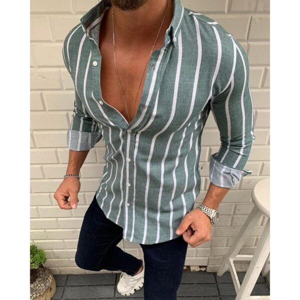 Men's Simple Casual Loose Shirt - Image 8
