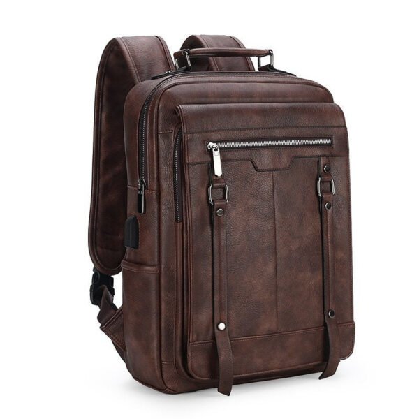 Men's Casual Backpack High School Junior High School Student Schoolbag Simple - Image 3