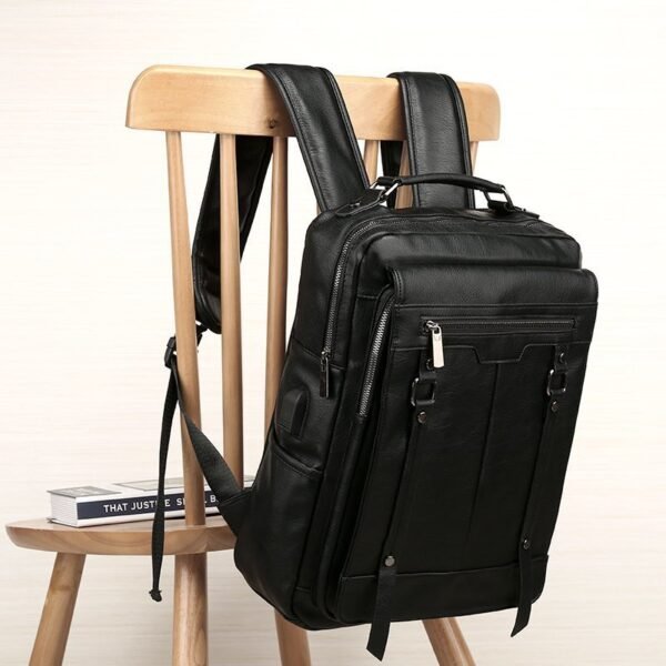 Men's Casual Backpack High School Junior High School Student Schoolbag Simple - Image 2
