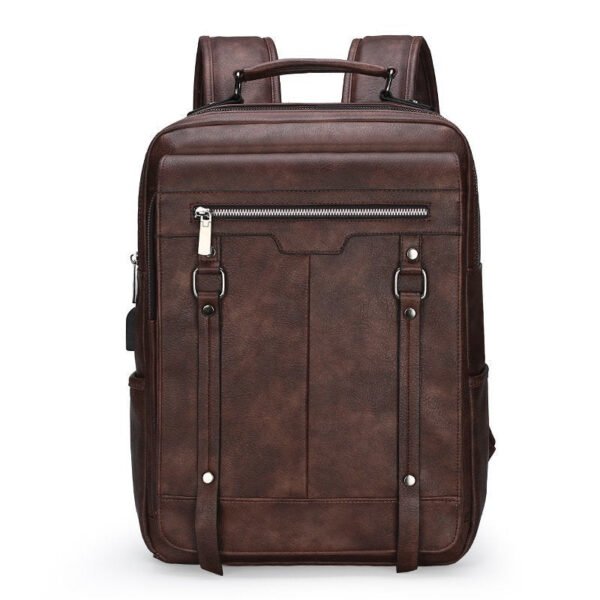Men's Casual Backpack High School Junior High School Student Schoolbag Simple - Image 4
