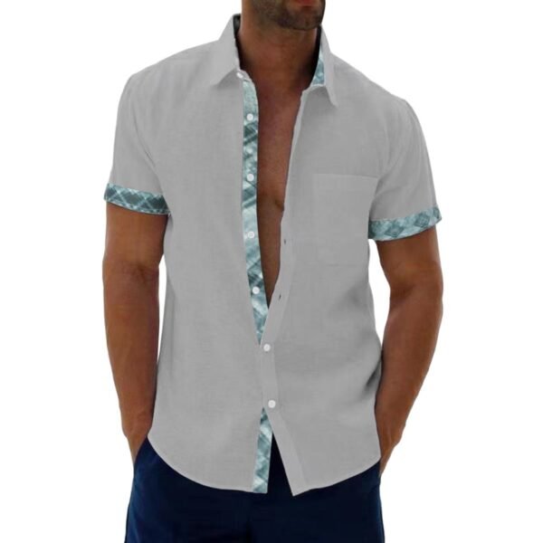 Men's Simple Casual Loose Shirt - Image 2