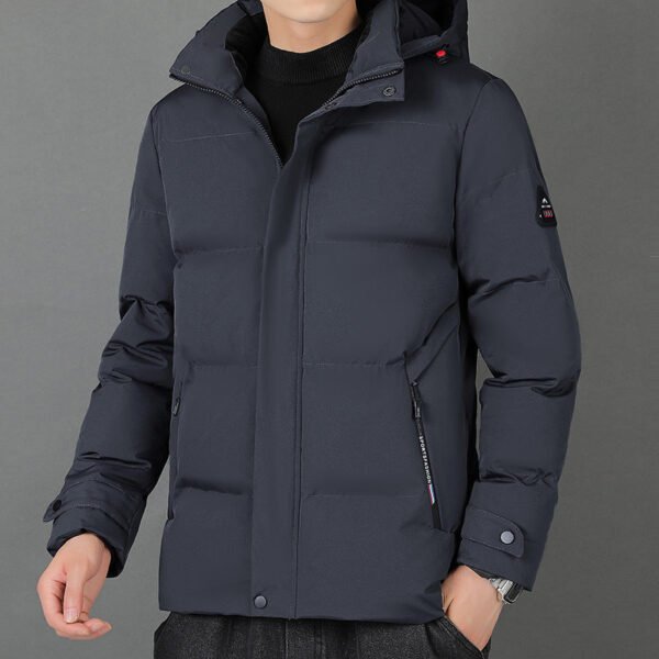 Men's Fashion Individual Casual Hooded Cotton Jacket - Image 5