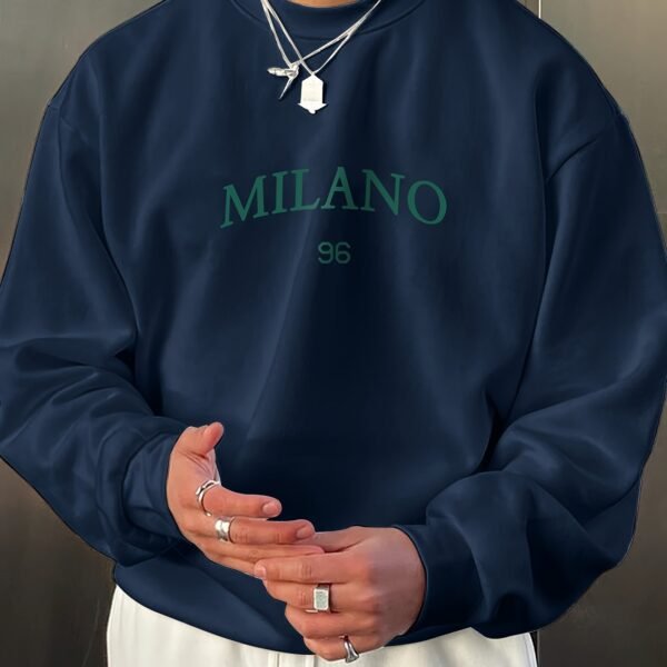 Men's Round-neck Sweater Casual Versatile Long Sleeves - Image 10