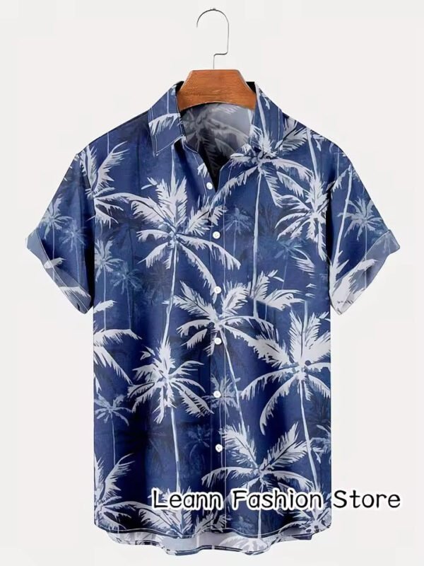 Hawaiian Vacation Clothing Men's Fashion Beach Style Shirt - Image 11