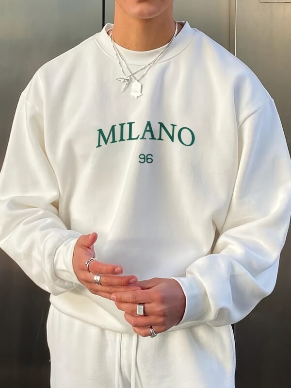 Men's Round-neck Sweater Casual Versatile Long Sleeves - Image 4