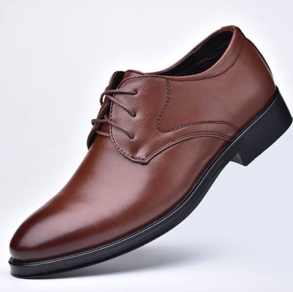 Black Shoes With Pointed Toe For Men - Image 6