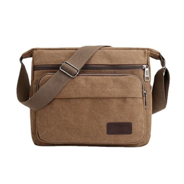 Men's Shoulder Bag Retro Leisure Crossbody Bag Outdoor Sports Canvas Bag - Image 3