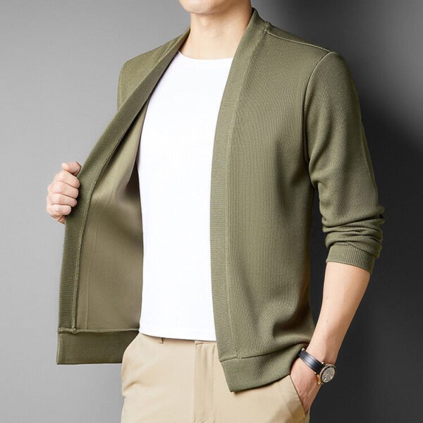 Long-sleeved Knitted Cardigan - Image 2