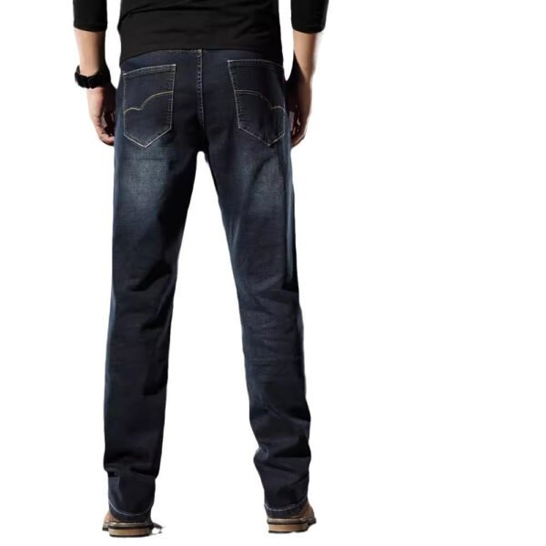High Elastic Straight Loose Jeans - Image 4