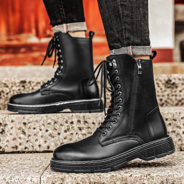 Autumn And Winter Plus Size Men's Long High-top Martin Boots - Image 4
